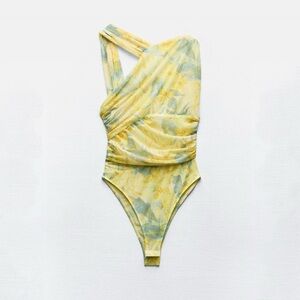 Zara asymmetrical bodysuit